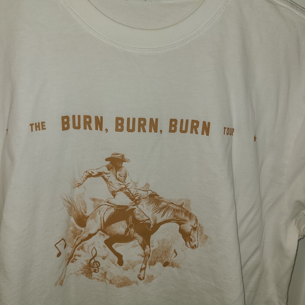 Zach Bryan Burn Tour Shirt Mens Large Western Country Concert Merch World 2023